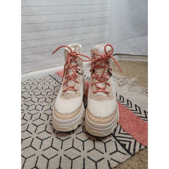 SOREL Brex Cozy Waterproof Boot in Nova Sand/Sea Salt, sz 10 - Picture 4 of 16